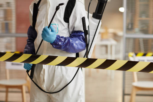 Professional Biohazard technician working in New Smyrna Beach, FL